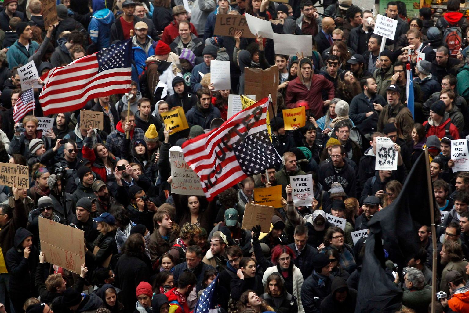 "Tag der Aktion" in New York City: Am 17. November, auf den Tag genau zwei Monate nach Beginn der Proteste in Manhattan, ruft die Occupy-Bewegung zu einer Großkundgebung auf.