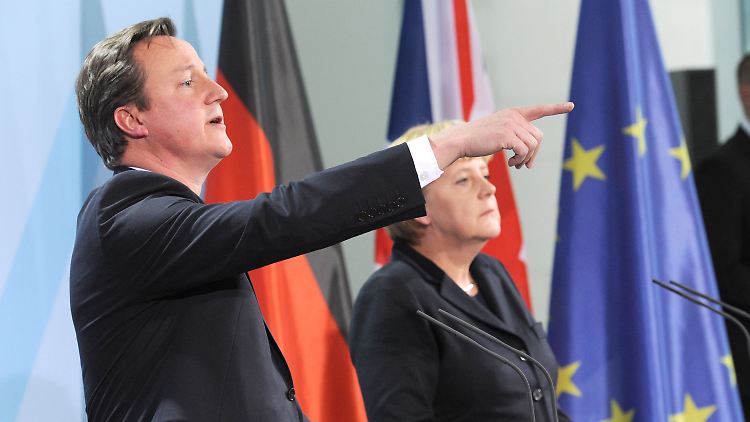 Einig, aber uneinig: David Cameron und Angela Merkel.
