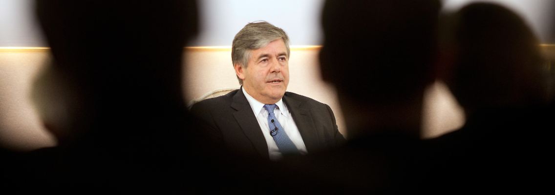 Josef Ackermann: Noch der, der für die Deutsche Bank spricht.