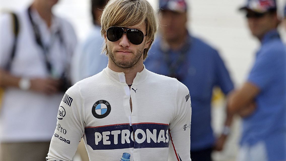 In Training gut: Nick Heidfeld.
