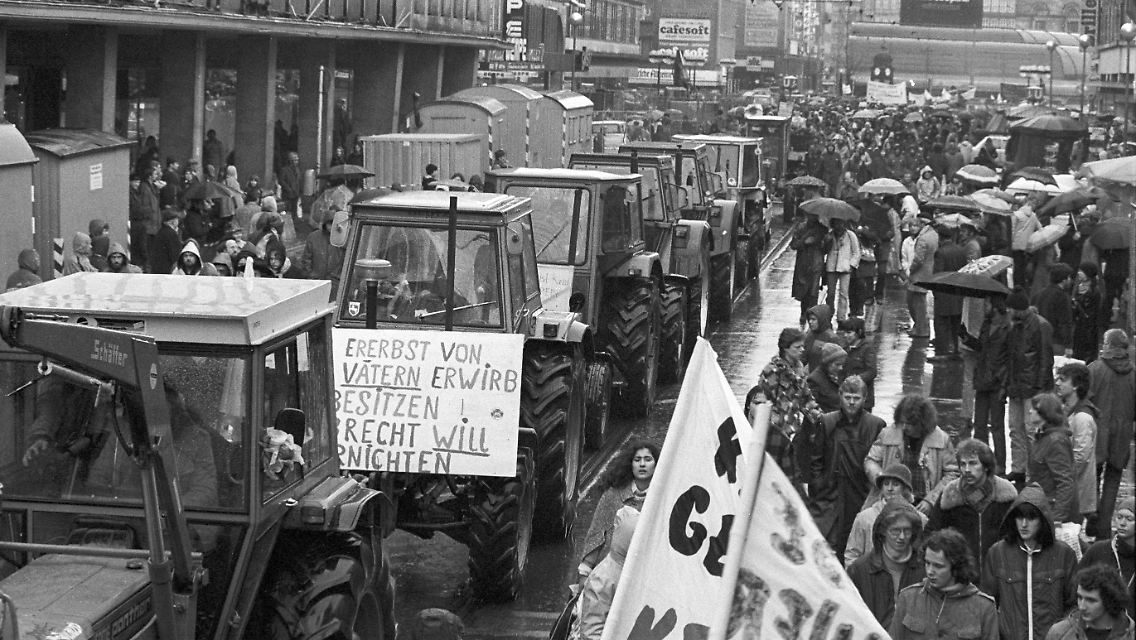 Es ist die bisher größte Demonstration gegen Kernenergie in Deutschland (Archivfoto vom 31.03.1979).