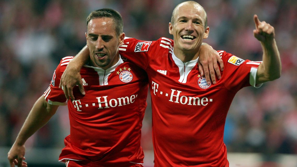 Zwei nicht ganz so schlechte Fußballer: Franck Ribéry, links, und Arjen Robben.