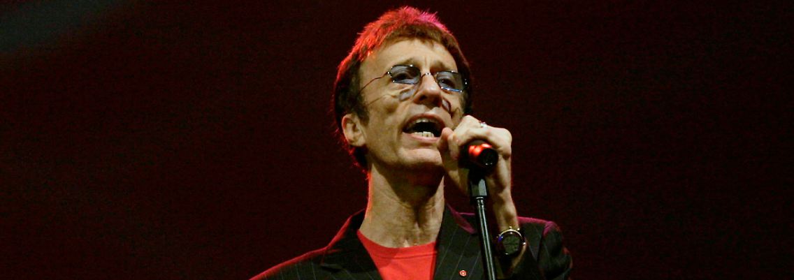 Robin Gibb bei einem Auftritt in Dubai im März 2008.