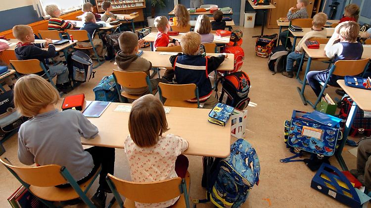 Eine 1. Klasse in Schwerin.