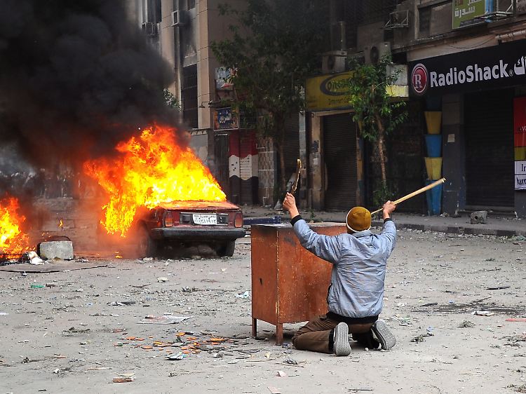 Seit Tagen kommt es auf dem Tahrir-Platz zu blutigen Zusammenstößen.
