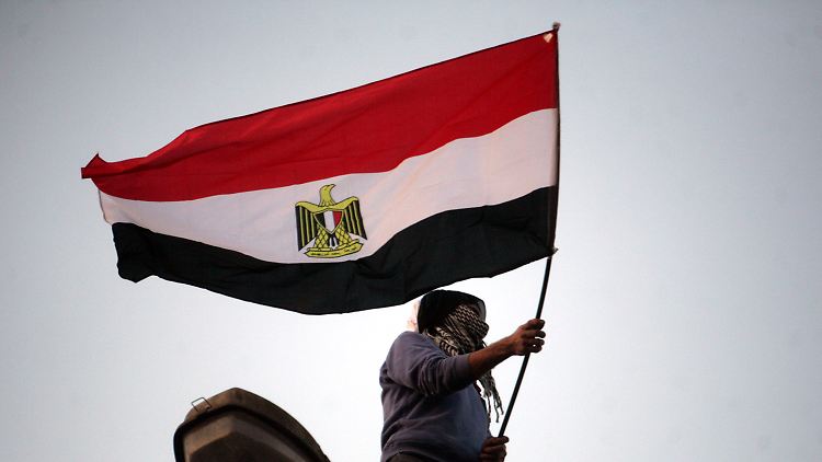 Demonstrant auf dem Tahrir-Platz.