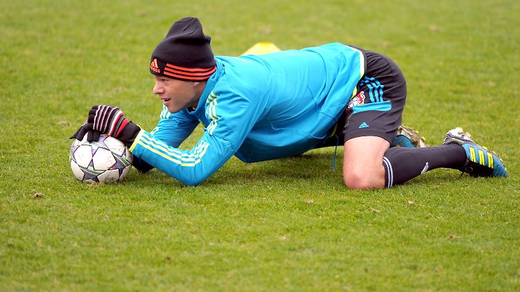 Im Training kann Michael Ballack ... 