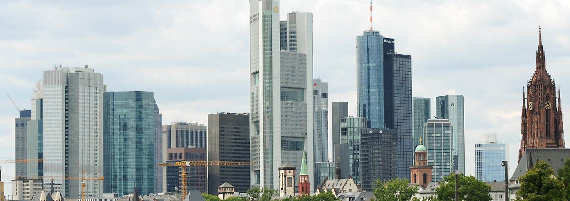 Unsicherheit auch im Frankfurter Bankenviertel.