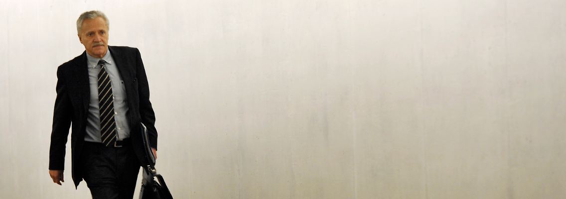 Der Präsident des Bundesamtes für Verfassungsschutz, Heinz Fromm, geht zur Sitzung des Parlamentarischen Kontrollausschusses.