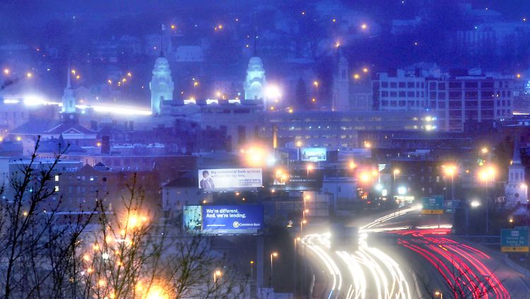 Worcester, Massachusetts am Vorabend von "Thanksgiving": Das Familienfest zählt zu den verkehrsreichsten Tagen des Jahres.