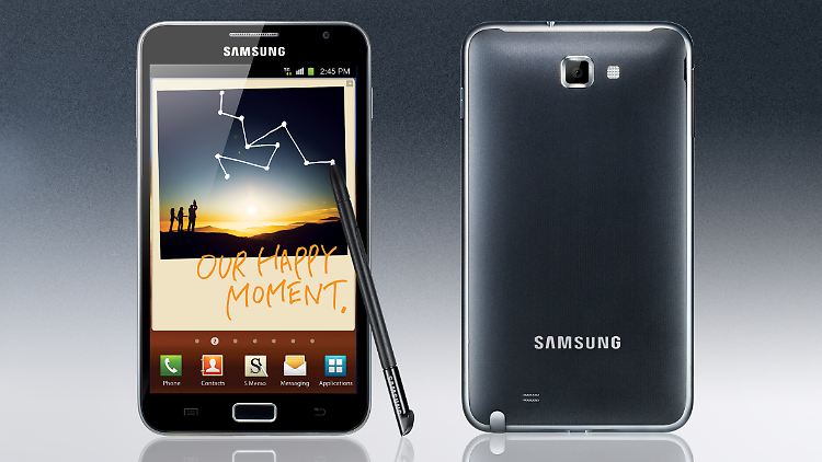 Das Galaxy Note ist groß und stark, aber trotzdem ein schlankes Leichtgewicht.
