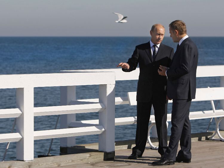 Wladimir Putin und Donald Tusk treffen sich anlässlich des 70. Jahrestages des Beginns des 2. Weltkrieges.