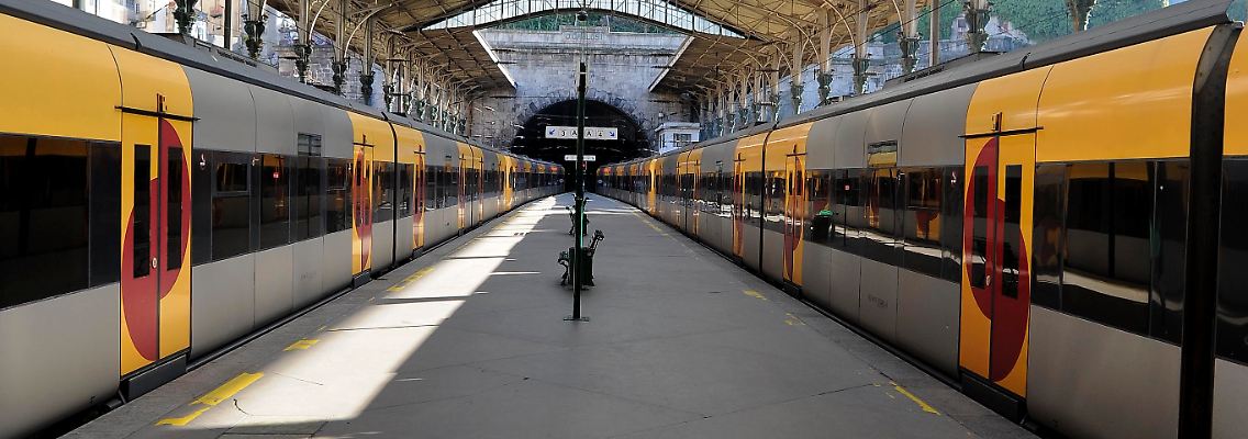 Nichts geht: Bahnstation in Porto.