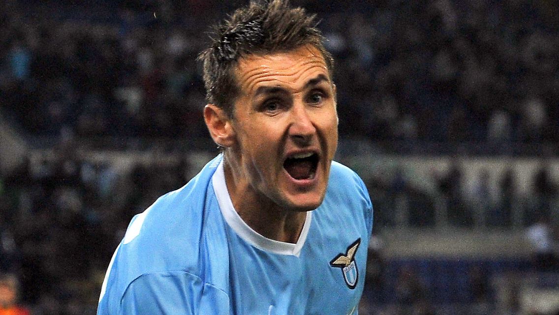 Lass es raus, Hilde: Miroslav Klose, nach Toren gerne auch mal extrovertiert.