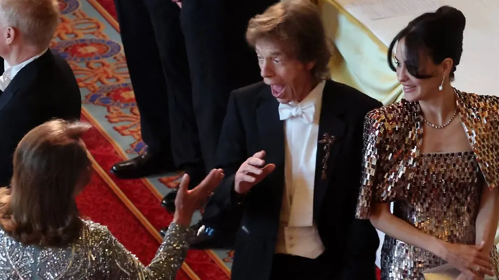 Mick-Jagger-hat-auf-Schloss-Windsor-sichtlich-Spass