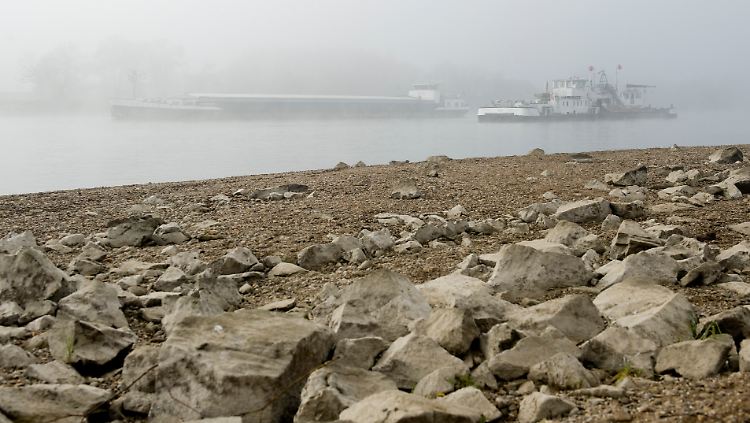 Die Donau bei Bogen. Zwischen Straubing und Vilshofen gab es seit Ende Oktober bereits vier größere Havarien. An mehreren Stellen wird derzeit die Fahrrinne ausgebaggert, damit die Schiffe freie Fahrt haben.