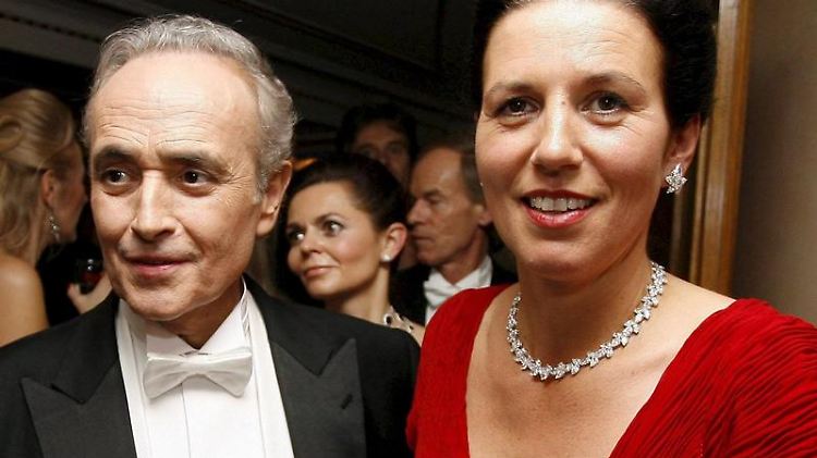 Über 25 Jahre ein Paar: Carreras und seine zweite Frau. 