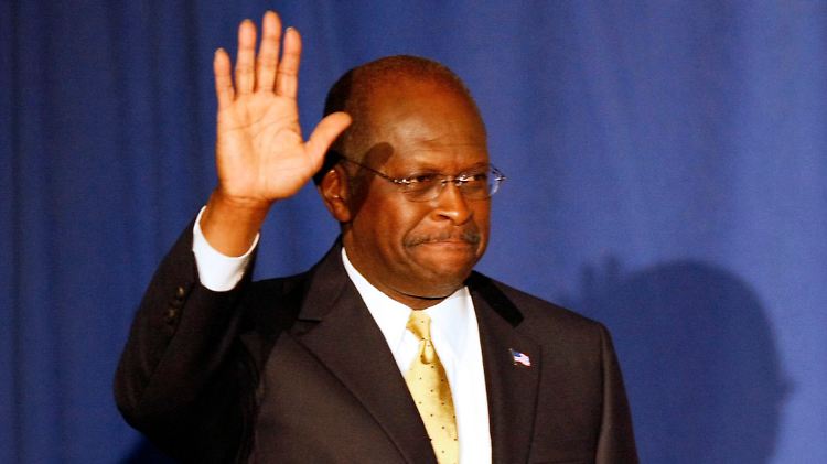 Herman Cain kam mit der Pizza-Kette "Godfather's Pizza" zu viel Geld. Im kommenden Monat wird er 66 Jahre alt.
