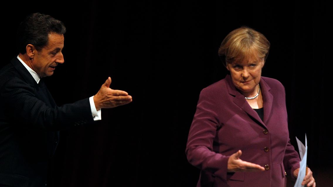 Nicolas Sarkozy und Angela Merkel