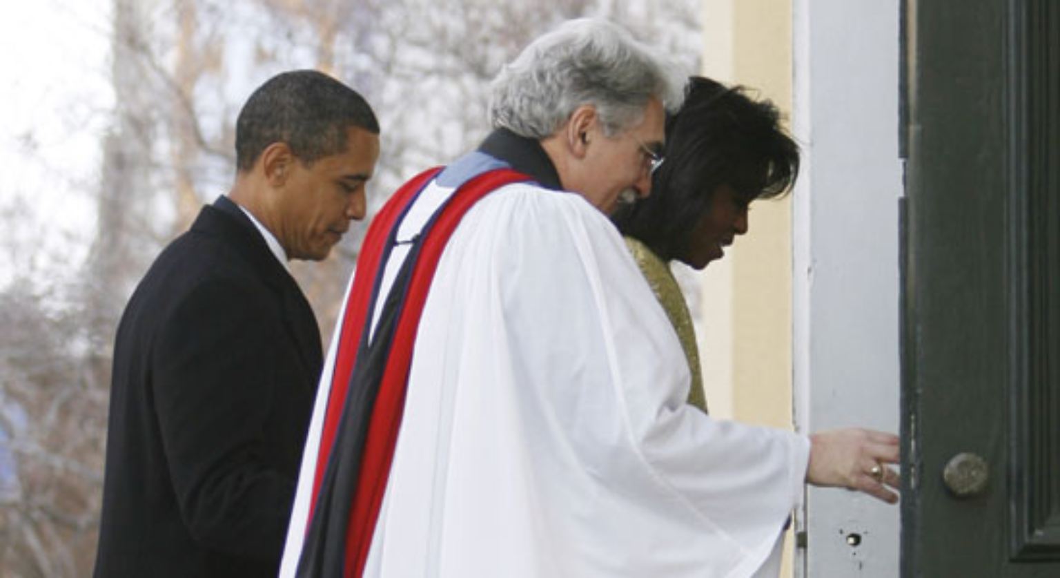 20. Januar 2009: Für Barack Obama beginnt der große Tag in der Kirche.