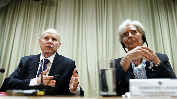 Vom Hilfsempfänger zum Geberland: Guido Mantega (l.) und Christine Lagarde.