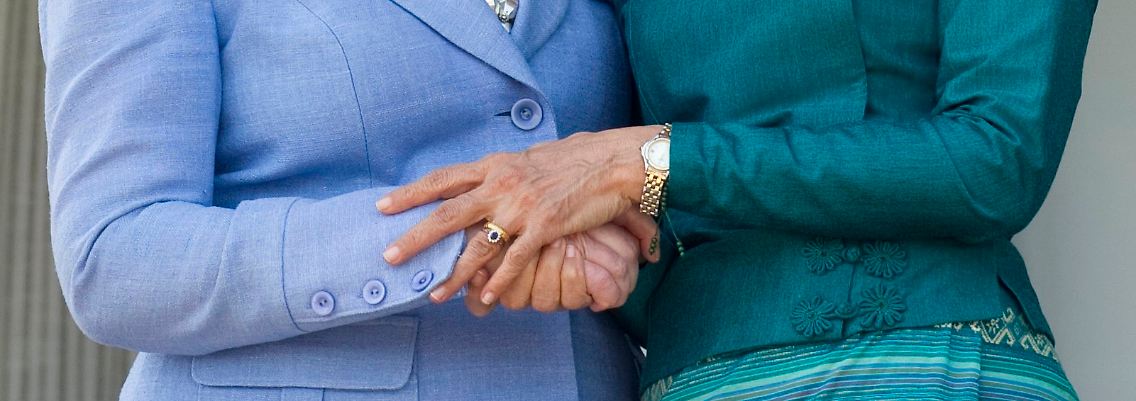 Clinton traf Suu Kyi in dem Haus, in dem diese jahrelang festgehalten wurde.