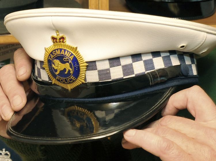 Polizeimütze aus Tasmanien.