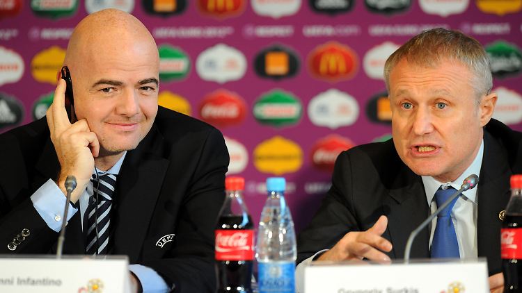 Gutgelaunt, auch wenn Fragen offen blieben: UEFA-Generalsekretär Gianni Infantino.