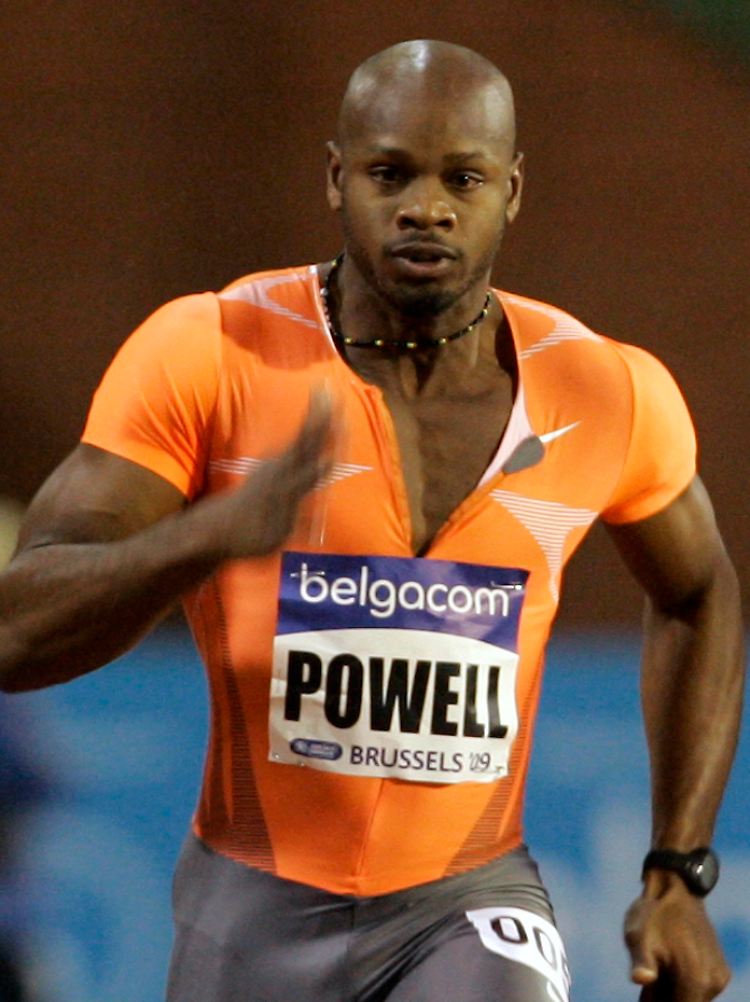 Auf der Lauer: Asafa Powell.
