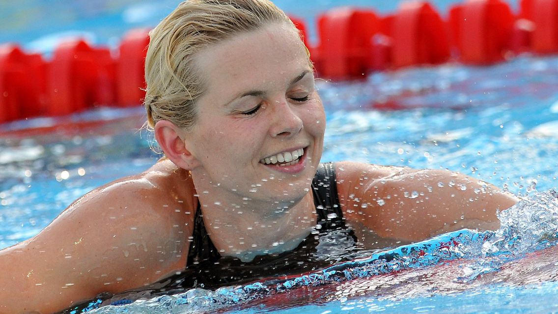Hatte Angst vor dem Ertrinken: Britta Steffen.