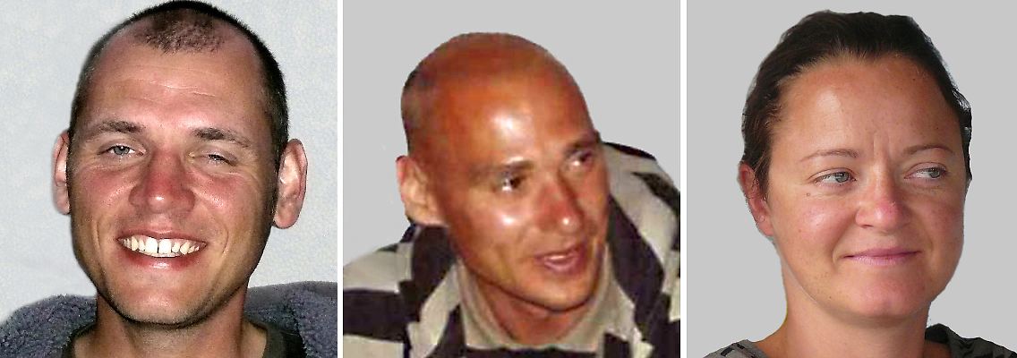 Das Zwickauer Terror-Trio:Uwe Böhnhardt (l) und Uwe Mundlos sind tot, Beate Zschäpe sitzt in Untersuchungshaft.