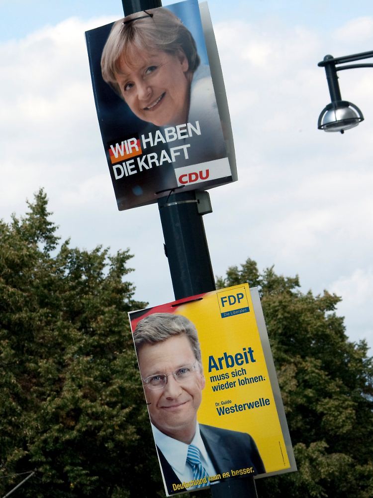 Merkel über Guido Westerwelle.