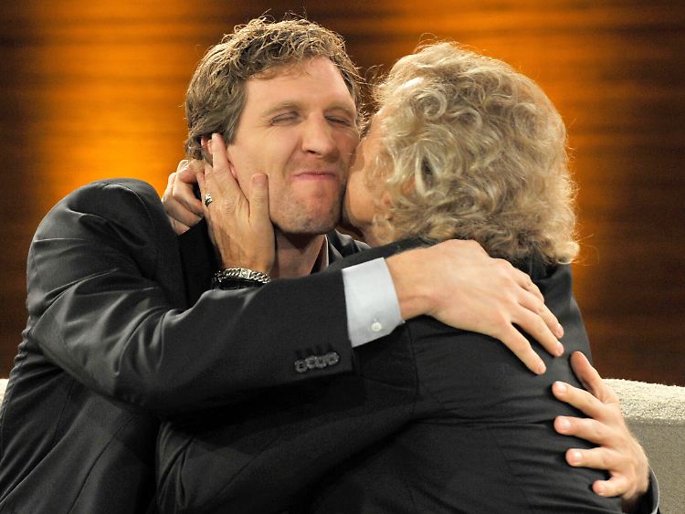 Als Dankeschön gab es einen dicken Schmatzer.