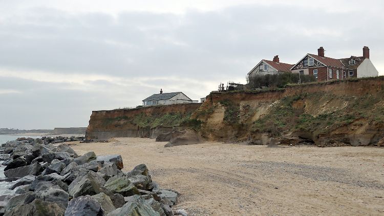 Die Küste von Happisburgh.