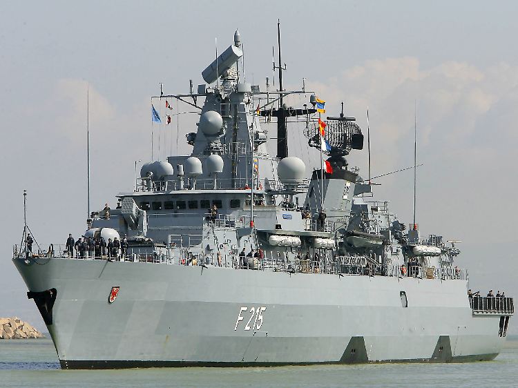 Die Bundeswehrfregatte "Brandenburg" (Archivaufnahme 2007)