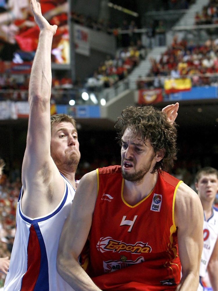 Pau Gasol kann sich mit seinen spanischen Teamkollegen berechtigte Hoffnungen auf den Titel machen.
