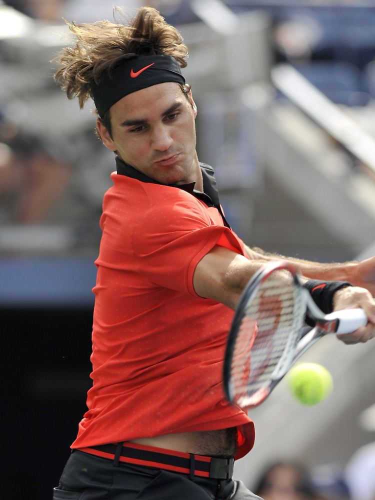 Roger Federer: Im Viertelfinale trifft er auf den Schweden Robin Söderling.