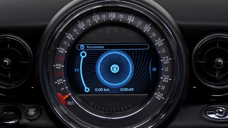 Mini erweitert sein App-Angbot um einen G-Force-Meter.