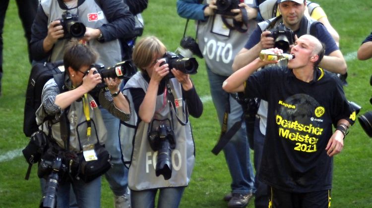 Mai 2011: Dortmunds Sieggarant Kevin Großkreutz feiert die Meisterschaft mit dem BVB.