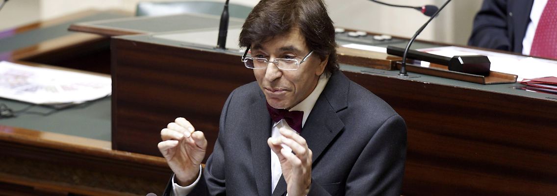 Der neue Regierunschef in seiner Ansprache: Elio Di Rupo.