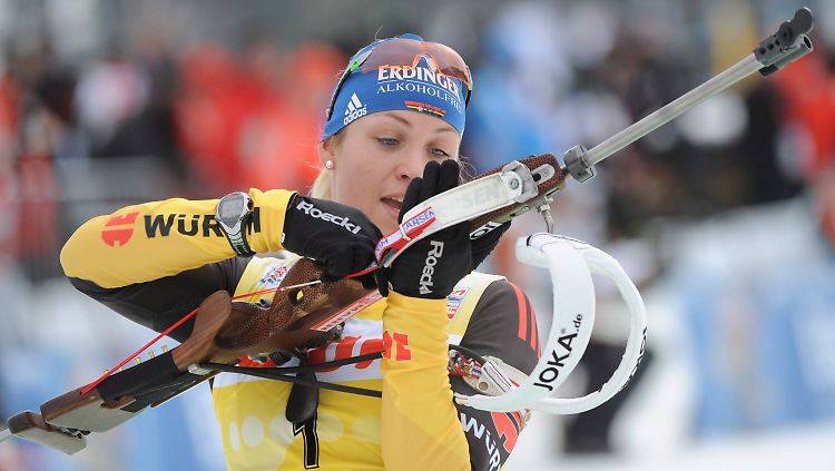Magdalena Neuner schoss den Sieg in den Wind.