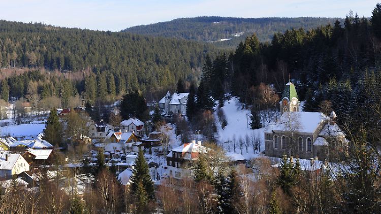 Ein Teil von Johanngeorgenstadt im sächsischen Erzgebirge. Hier nimmt die Polizei Matthias D. fest.