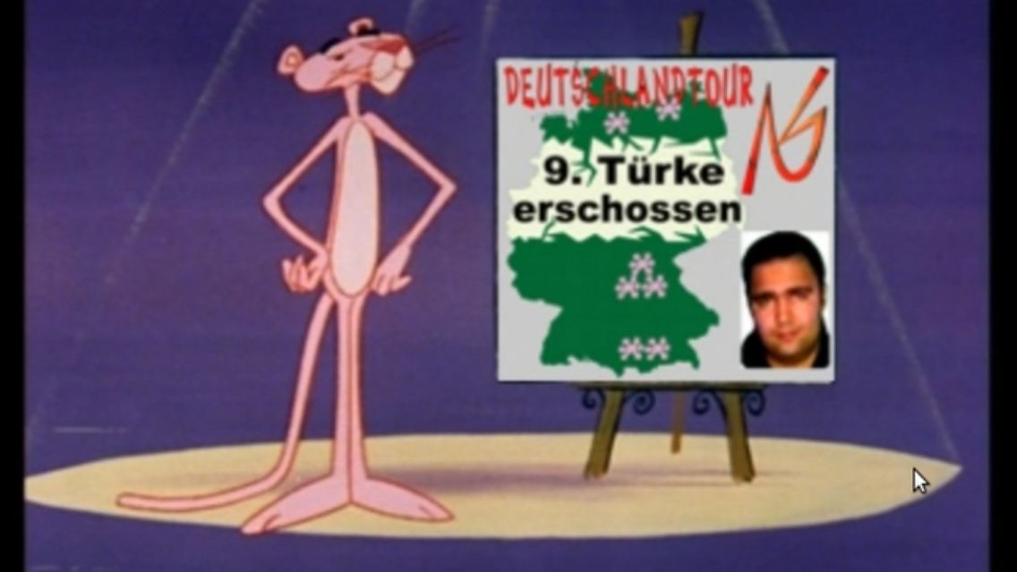 Ein Ausschnitt des bereits bekannten Bekennervideos "Paulchen Panther".