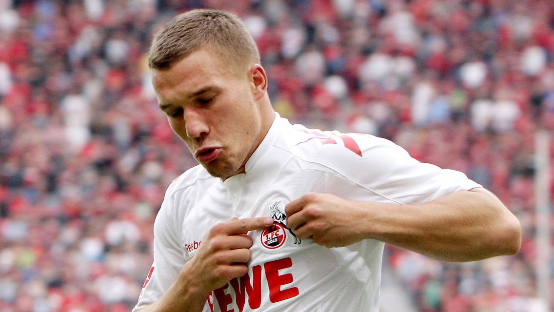 Genau, er spielt beim 1. FC Köln: Lukas Podolski.