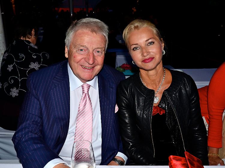 Egon "Bubi" Geerkens und seine Frau Edith auf dem Sommerfest des Bundespräsidenten im Schloss Bellevue am 1. Juli 2011.