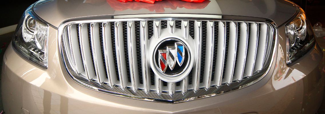 Ein Buick-Modell von GM auf einer Autoshow in China: Künftig werden die Modelle der US-Hersteller wegen der Einfuhrzölle teurer.