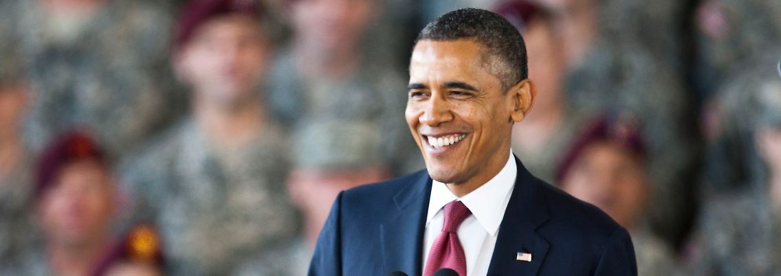 Obama in Fort Bragg.