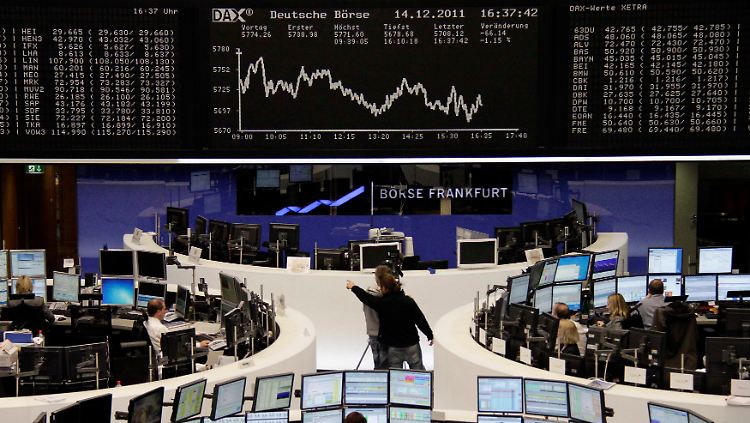 Klar im Minus: Der deutsche Aktienmarkt zur Wochenmitte.