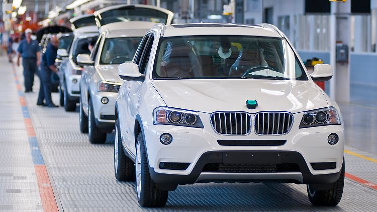 Die Montage eines BMW X3 im Werk Spartanburg.