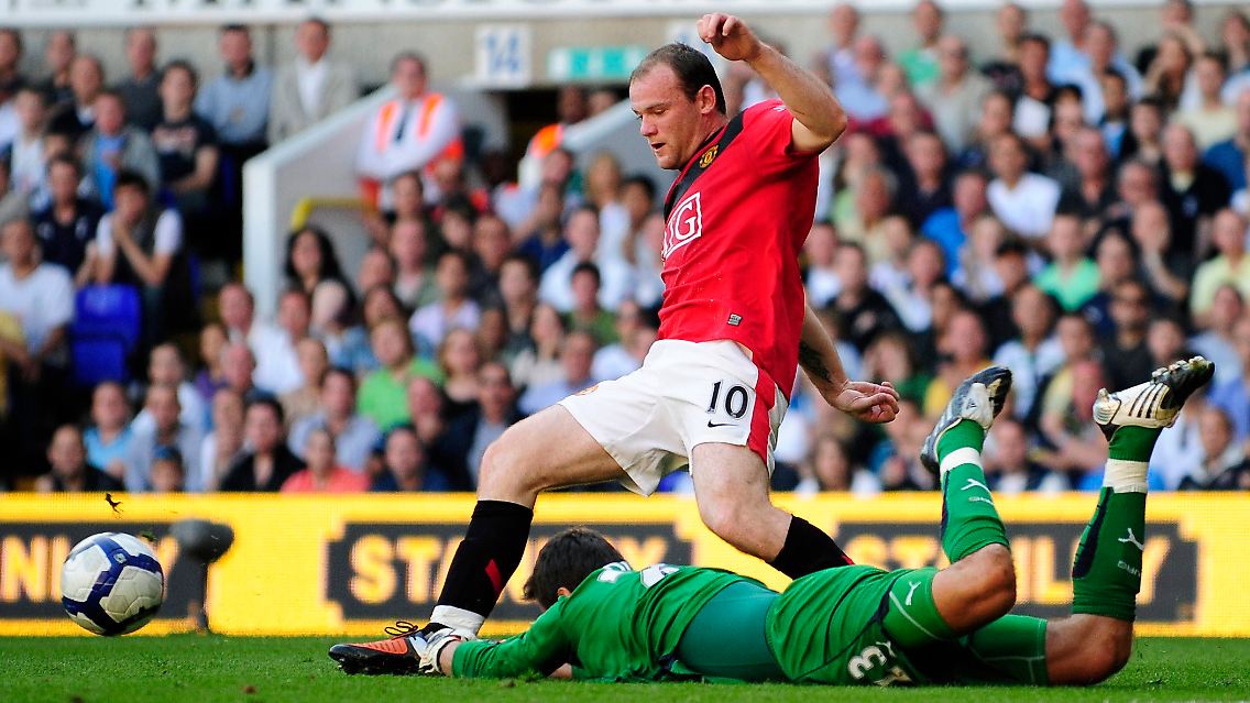 Wayne Rooney traf zum 3:1-Endstand für ManU.
